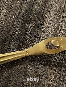 Solid Silver Vermeil Snail Picks Ancient Lot of 12 Rare XX Design Silverware