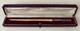 Solid Silver Dip Pen Holder, Antique Circa 1900, With Case