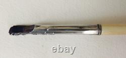Solid silver dip pen holder, antique circa 1900, with case