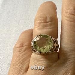 Splendid Ancient Ring Imposing Natural Citrine Silver Massive, Creator