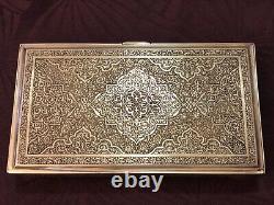 Splendid Antique Box or Case Made Entirely of Solid Persian Silver