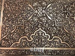 Splendid Antique Box or Case Made Entirely of Solid Persian Silver