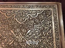 Splendid Antique Box or Case Made Entirely of Solid Persian Silver
