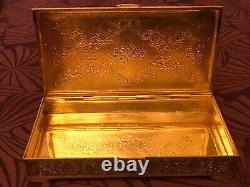 Splendid Antique Box or Case Made Entirely of Solid Persian Silver