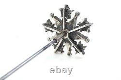 St Vincent's Old Star Hat Pin In Solid Silver 19th Century