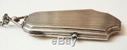 Sterling Silver Clutch Compact Silver Box Old To 1920 105gr