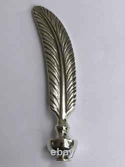 Sublime RARE antique PUIFORCAT solid silver fountain pen with telephone dial turn.
