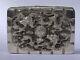 Sublime Antique 19th Century Silver Or Metal Box China Vietnam Indochina Dragons