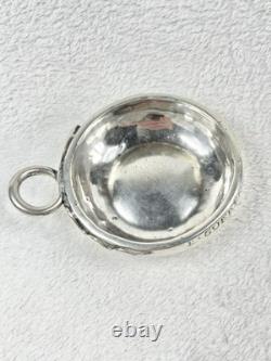 Superb Ancient Large Wine Taster from the 18th Century with Serpent Handle in Solid Silver