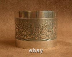 Superb Ancient Towel Round Silver Massif Rare Decor De Faunes