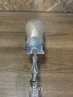 Superb Antique Fish Shovel, Xixth, Solid Silver, Minerva, Goldsmith Lj