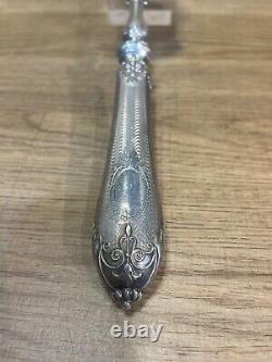 Superb Antique Fish Shovel, Xixth, Solid Silver, Minerva, Goldsmith Lj