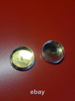 Superb Antique Solid Silver Enamelled Vermeil Pill Box