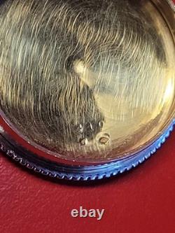 Superb Antique Solid Silver Enamelled Vermeil Pill Box