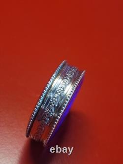 Superb Antique Solid Silver Enamelled Vermeil Pill Box