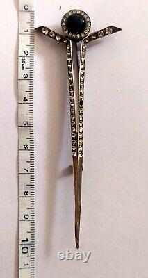 Superb Antique Spindle C. 1930 Celtic Style Solid Silver Scotland 925 Shiny