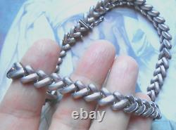 Superb Necklace Vintage Solid Silver Stitching (31,4 Gr)