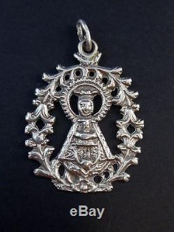 Superb Old Big Religious Medal In Sterling Silver Xviiith Century