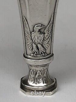 Superb Old Cachet Sceau With 2 Imperial Aigles In Massive Argent Edmond Molle