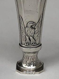 Superb Old Cachet Sceau With 2 Imperial Aigles In Massive Argent Edmond Molle