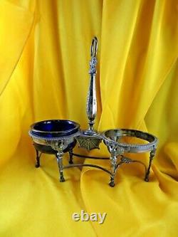 Superb Old Saloon Solid Silver Ep Empire Poincon Old Decor Horse