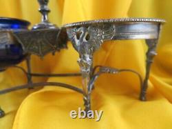 Superb Old Saloon Solid Silver Ep Empire Poincon Old Decor Horse