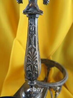 Superb Old Saloon Solid Silver Ep Empire Poincon Old Decor Horse