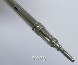 Superb Porte-mine Old 19th Epoque Empire Silver Poin Poin Hare #6 Pencil