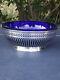Superb Solid Silver Minerva And Crystal Xixth Century Candy Bowl