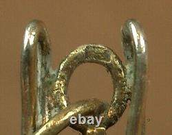Superb Vintage Solid Silver Enameled Shrimp Pendant