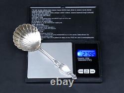 Superb antique silver mignardise spoon by silversmith Paul Canaux & Co.