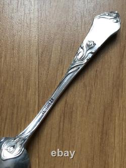 Superb rare 6 antique small Art Nouveau silver spoons Kaltenbach