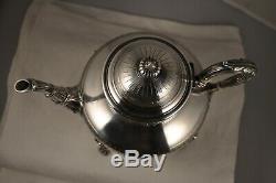 Theiere Jug Old Sterling Silver Minerve Antique Solid Silver Tea Pot