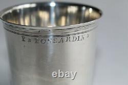 Timbale Former Solid Silver General Farmers Named P. Ponsardin 60gr