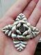 Translate This Title In English: Ancient Imposing Silver Pendant Flower/leaves