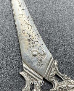 Translation: Ancient Pair of Solid Silver Grape Scissors 18th Century Farmer General Paris