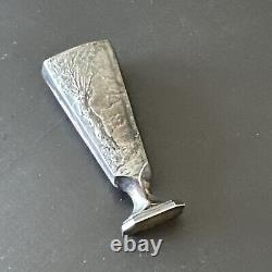 Translation: Antique solid silver Art Nouveau stamp seal stamp 1930 Signed