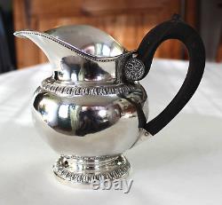 Translation: Antique solid silver water pitcher/creamer, Vieillard, early 19th century, 185g.