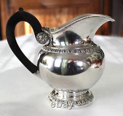 Translation: Antique solid silver water pitcher/creamer, Vieillard, early 19th century, 185g.