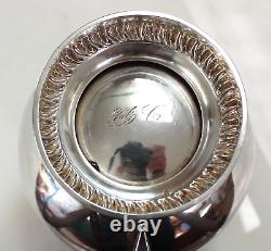 Translation: Antique solid silver water pitcher/creamer, Vieillard, early 19th century, 185g.