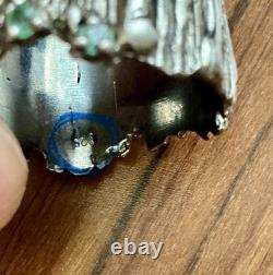 True Creator Ruby, Emerald, Silver, Modernist Large Antique Ring