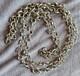 Tunisia Antique Long Silver Chain With Rings L= 105 Cm P = 57 Gr