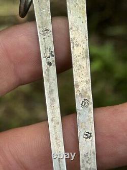 Two Hatpins / Skewers & Sterling Silver & 18th Century & Old Regime & XVIII