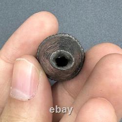 Unique ancient Roman solid silver pearl with designs