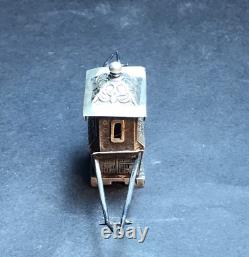 Very Ancient Solid Silver Palanquin China Stamped Underneath the Piece