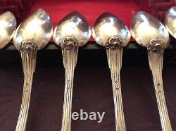 Very Beautiful Old And Lourdes Spoons In Solid Silver