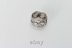 Very Beautiful Old Ring China Or Vietnam Solid Silver