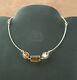 Very Beautiful Vintage Old Necklace In Solid Silver Design With Movable Elements
