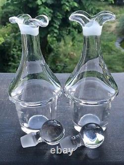 Very Beautiful and Ancient Solid Silver Oil and Vinegar Cruet, VIEILLARD hallmark.