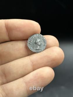 Very ancient Roman coin in very rare solid silver